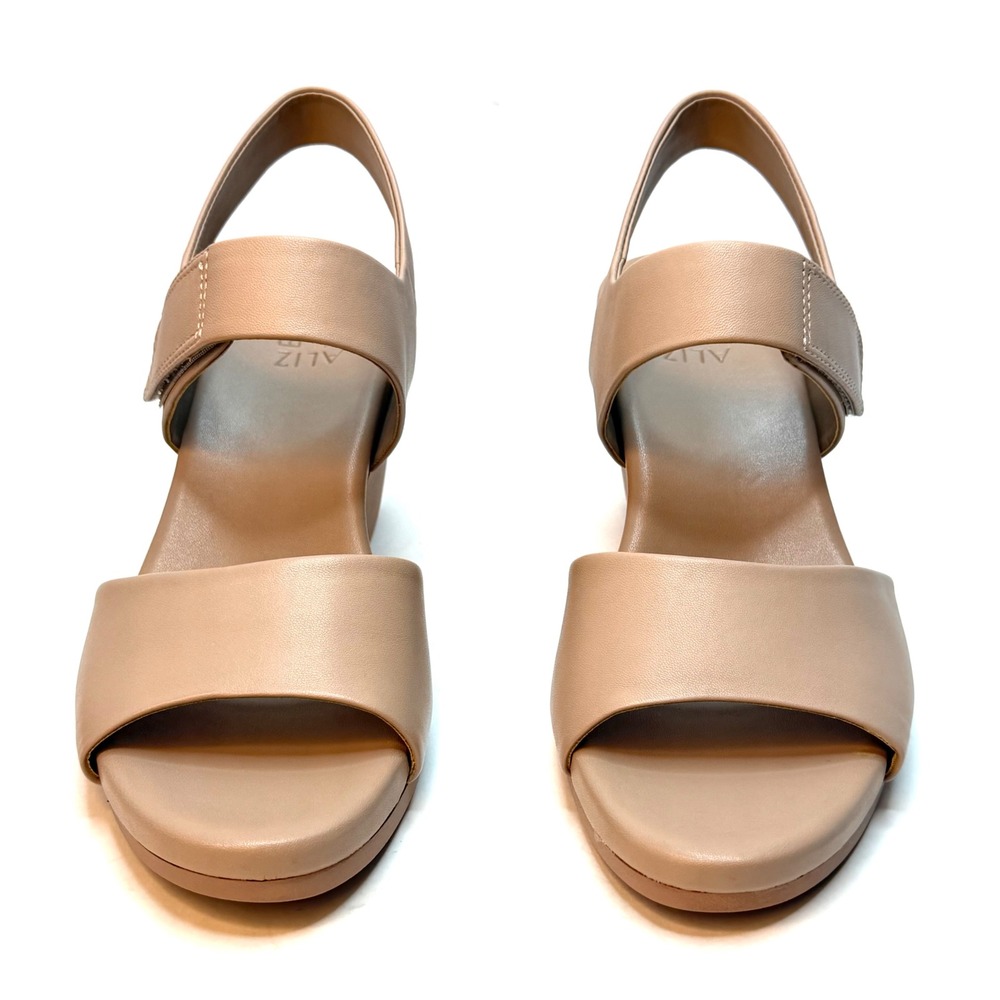 Naturalizer Women's Imani Open Round Toe Wedge Sandals Vintage Mauve 9M NWT/BOX